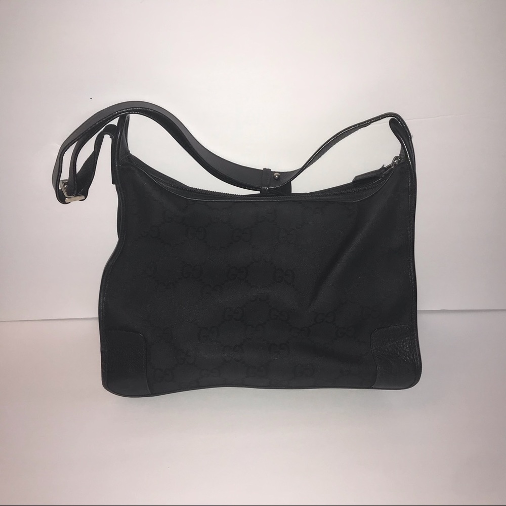 Black Gucci canvas handbag - Picture 14 of 16